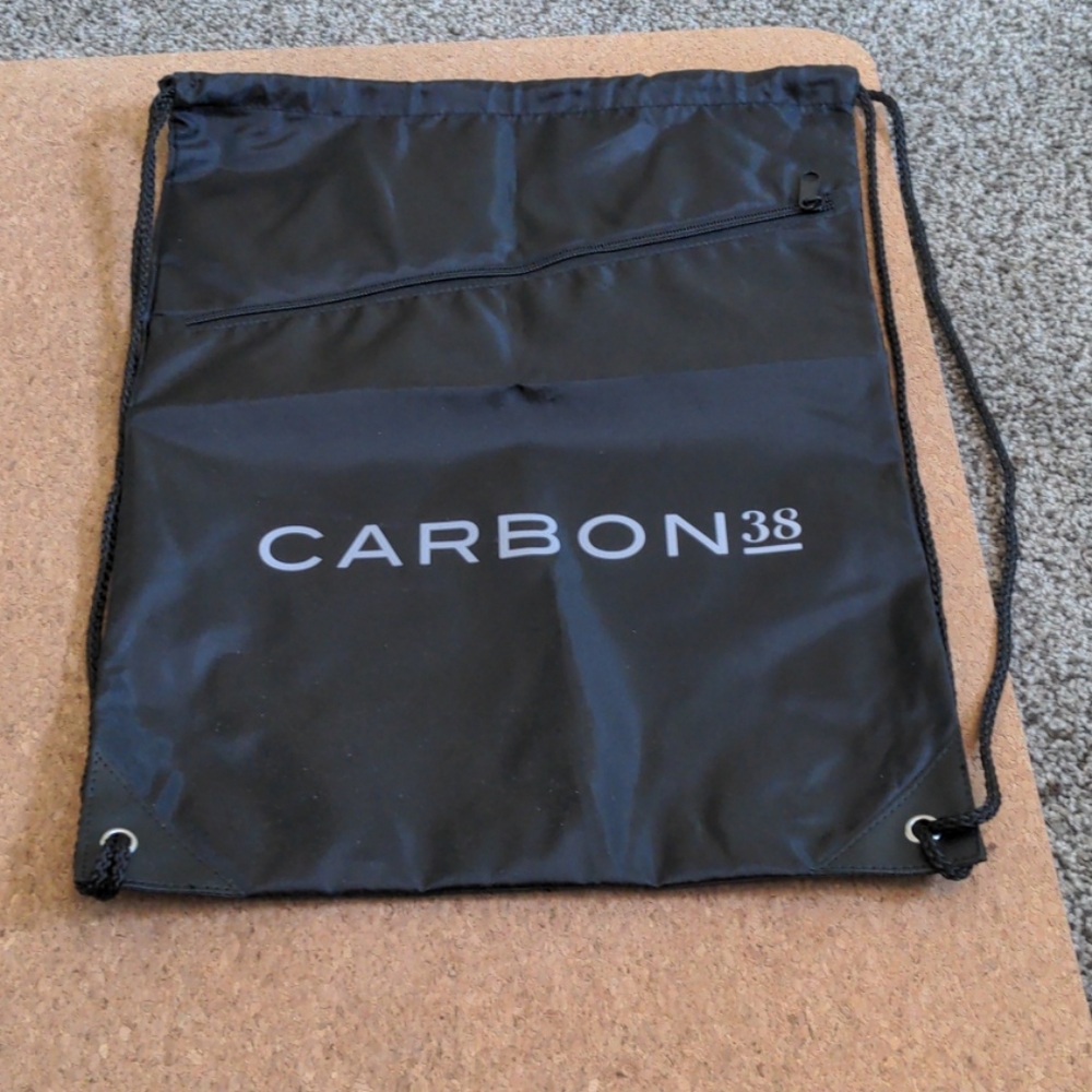 Carbon38 Drawstring Bag Black